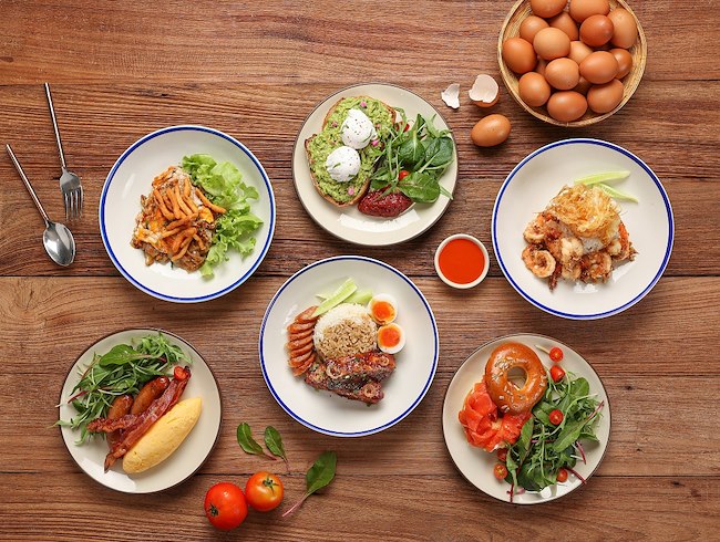Siam Tea Room Breakfast Menu